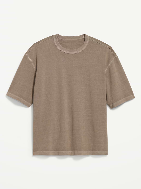 Garment-Dyed Heavyweight Cropped T-Shirt