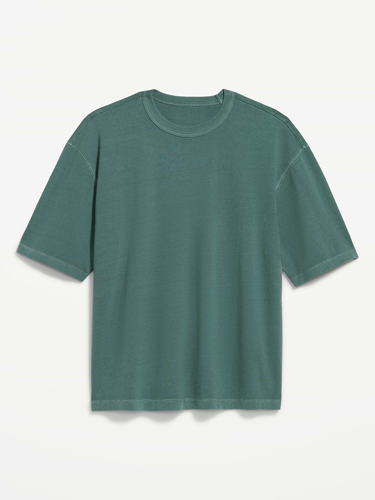 Image number 4 showing, Garment-Dyed Heavyweight Cropped T-Shirt