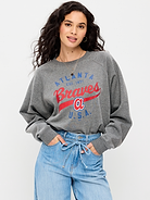 Image number 1 showing, Atlanta Braves Raglan Sweatshirt for Women