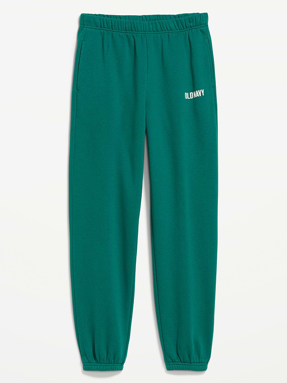 High-Waisted Cinched-Ankle Sweatpants