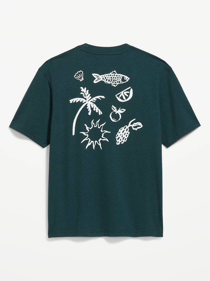 L'image numéro 5 présente T-shirt épais à imprimé