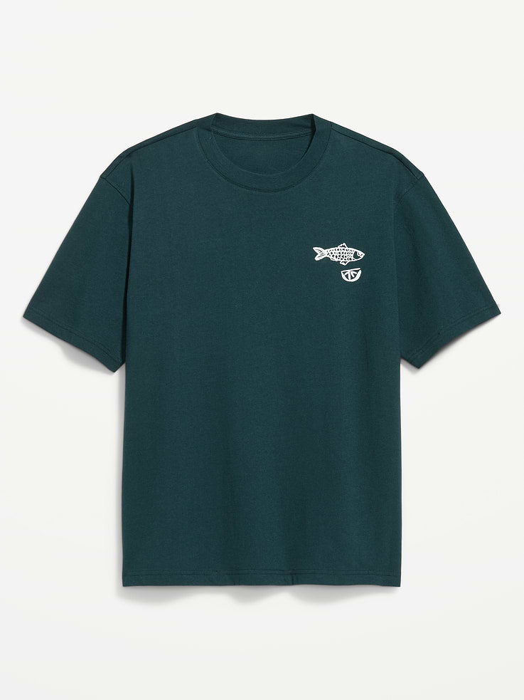 L'image numéro 4 présente T-shirt épais à imprimé