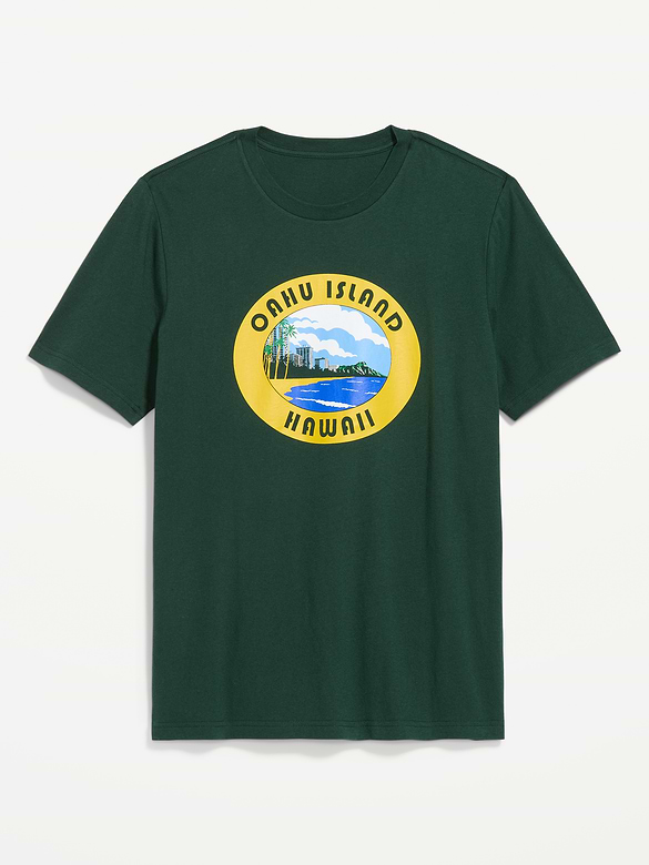 Soft-Washed Crew-Neck Graphic T-Shirt