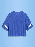 Image number 2 showing, FIFA World Cup 26™ France Boxy Lace V-Neck T-Shirt for Women