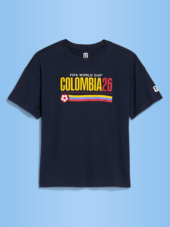 T-shirt rétro encolure ras du cou Coupe du Monde de la FIFA 26™, Colombie pour femme