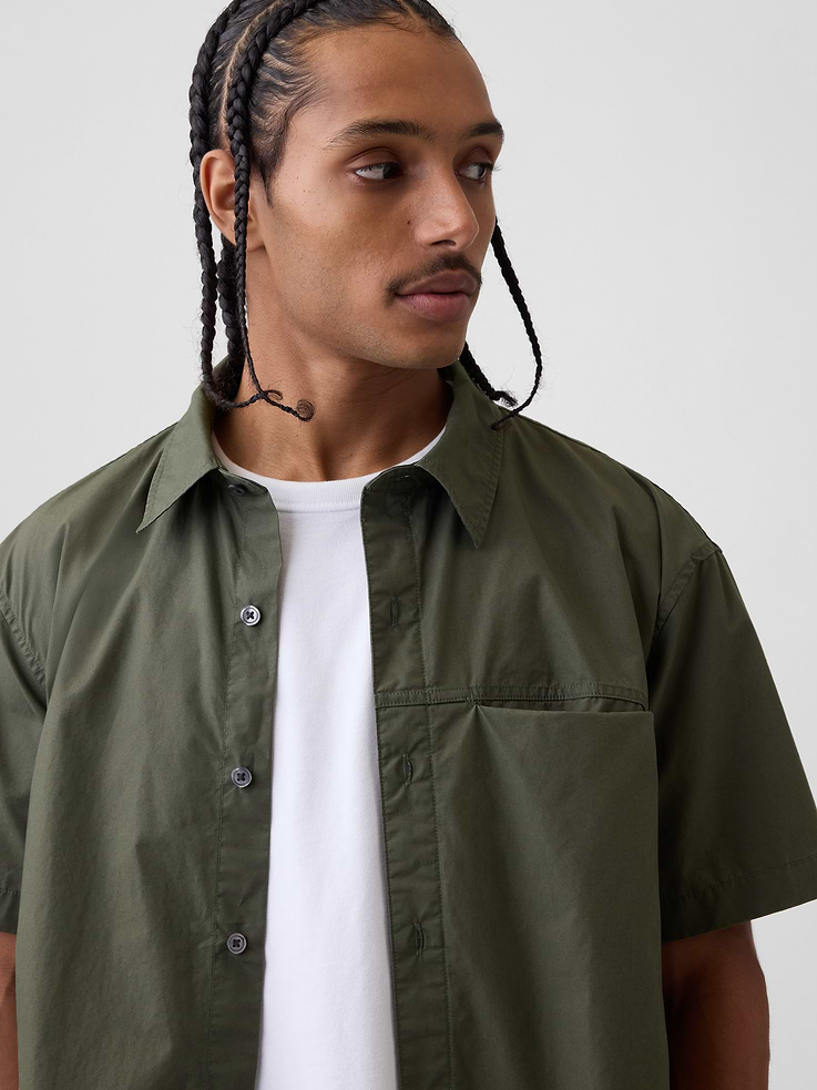 Image number 4 showing, Poplin Relaxed Shirt