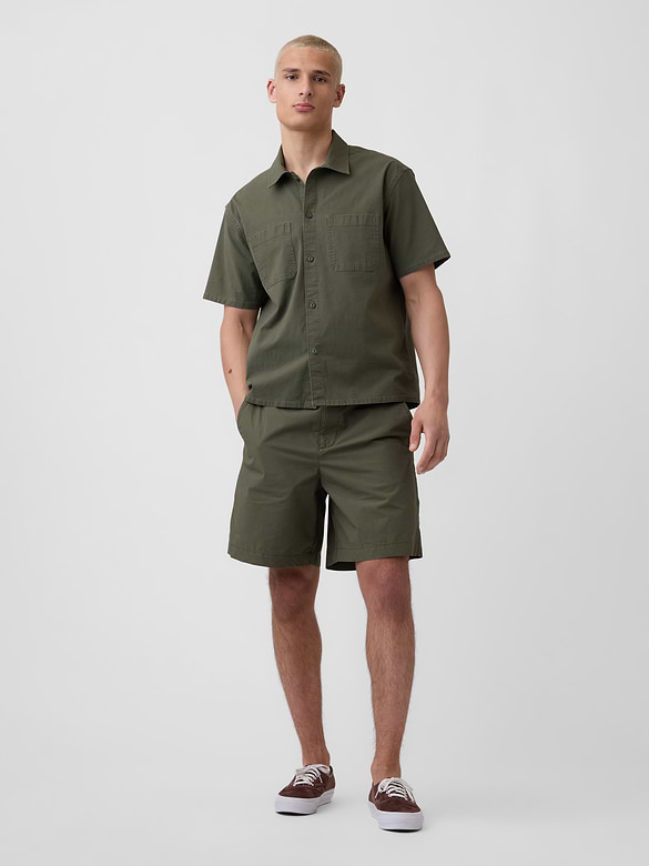 7" Poplin Relaxed Shorts
