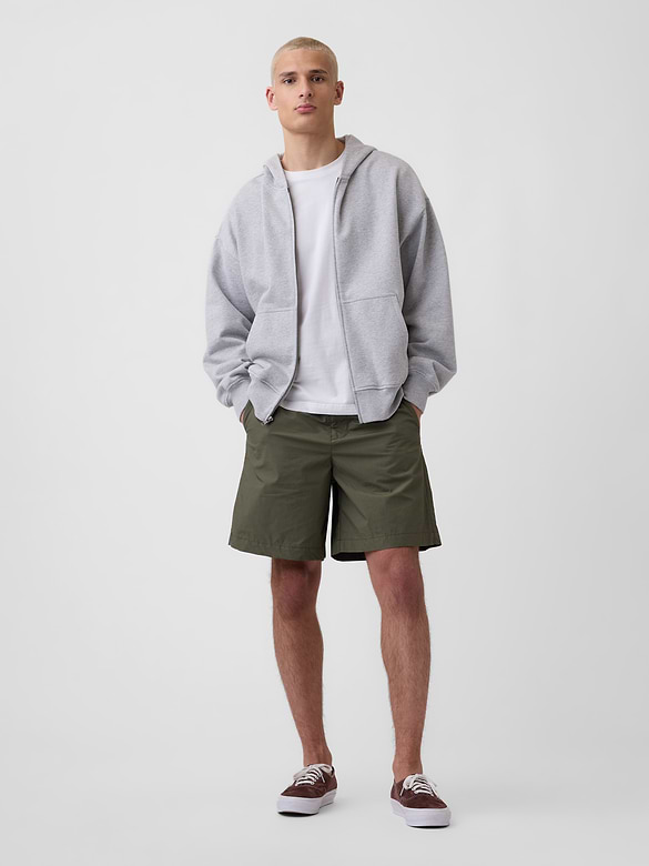 7" Poplin Relaxed Shorts