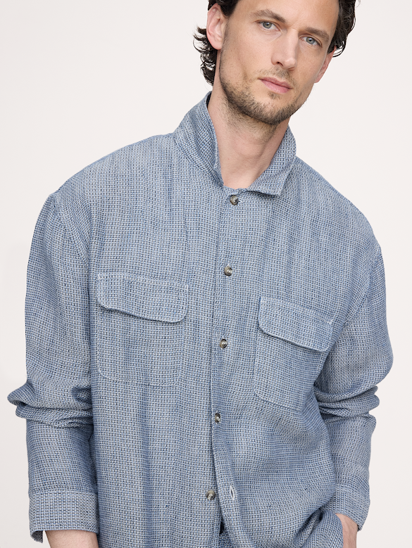 Chemise de vacances décontractée en lin