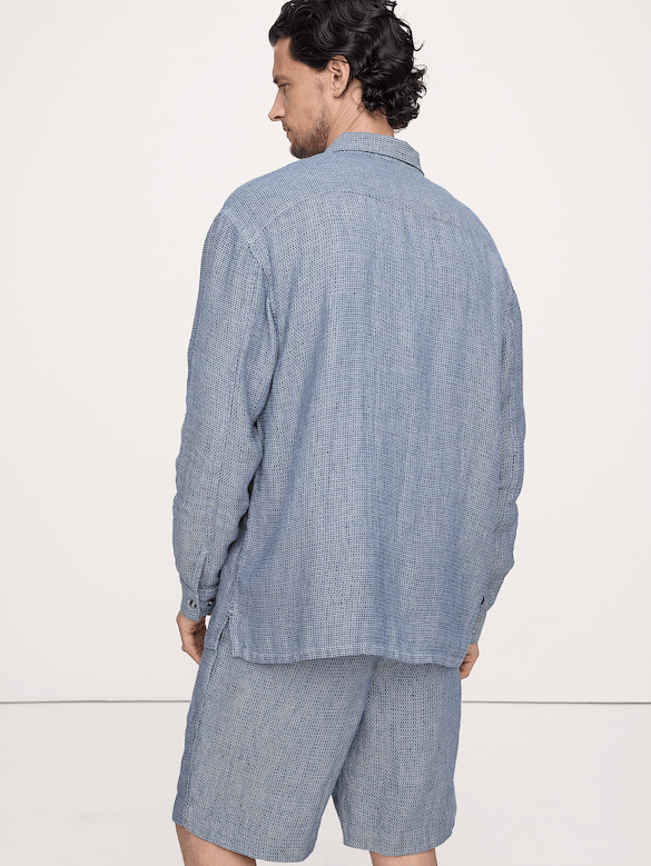 Chemise de vacances décontractée en lin