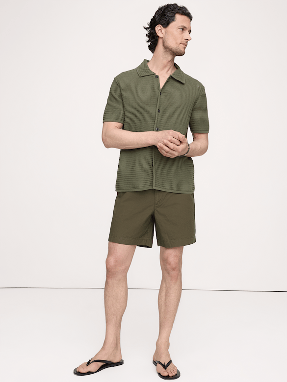 The Weekender 7" Pull-On Short in Cotton