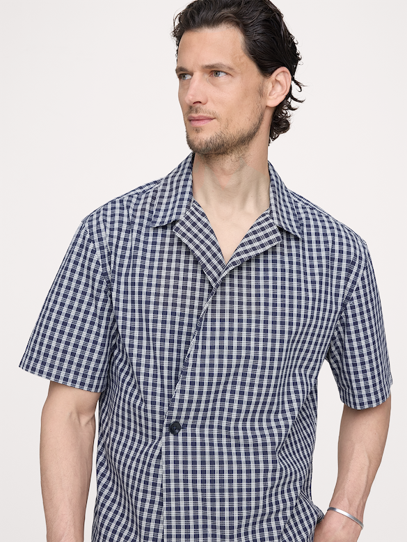 Relaxed-Fit Double-Breasted Resort Shirt