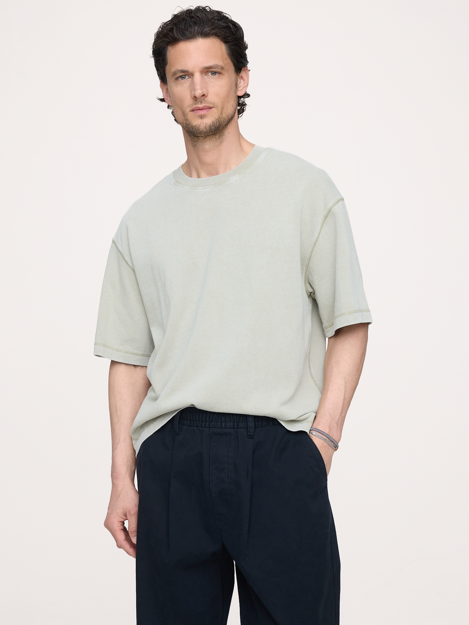 Banana Republic Heavyweight Cotton Boxy Tee INTERNATIONAL SHIPPING