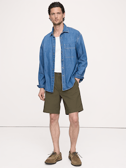 The Weekender 9" Pull-On Short in Cotton