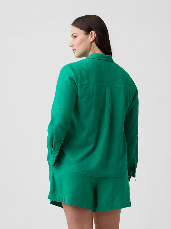 4" Pull-On Linen-Blend Shorts