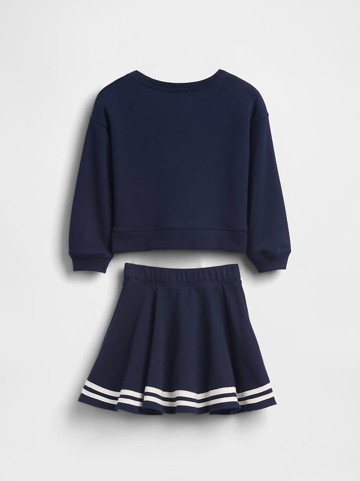 L'image numéro 2 présente Ensemble jupe-short et chandail VintageDoux Gap × Disney pour Toute-petite et Bébé