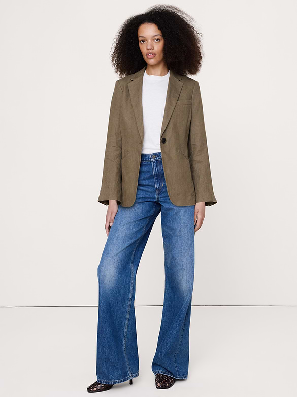Slim Linen Blazer