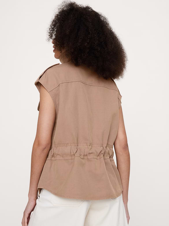 Veste utilitaire en TENCEL™, coton et lin
