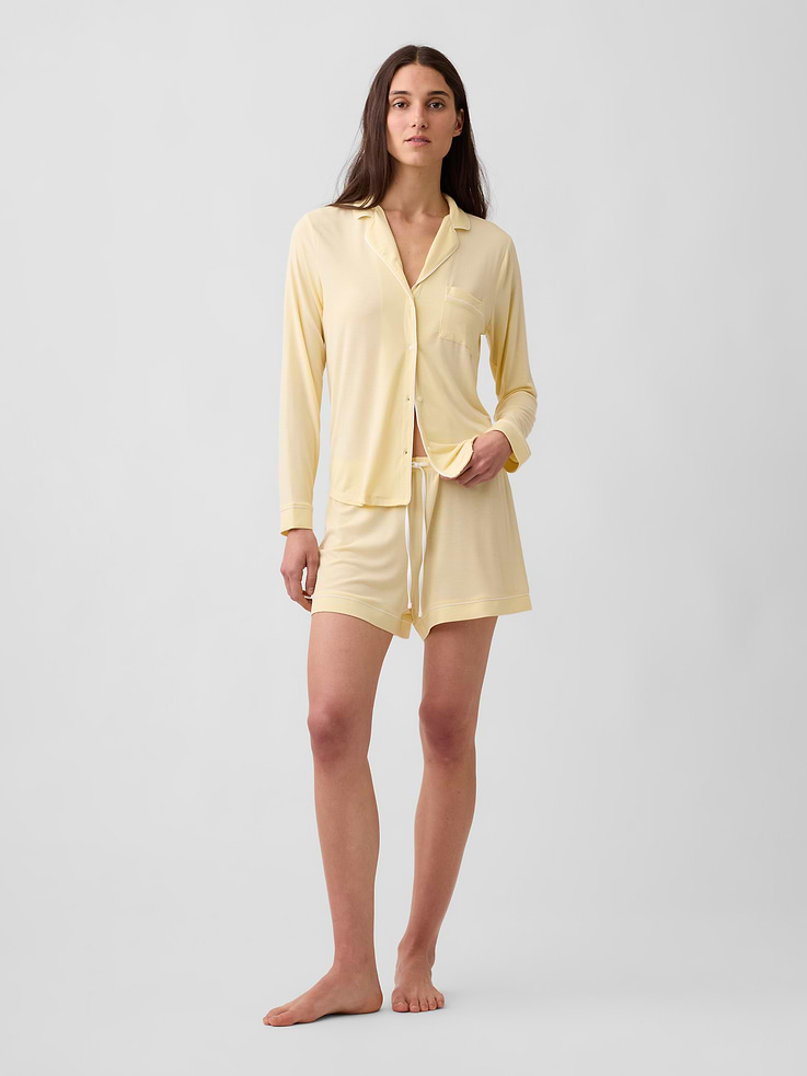 Image number 1 showing, SoftMade Modal PJ Shorts