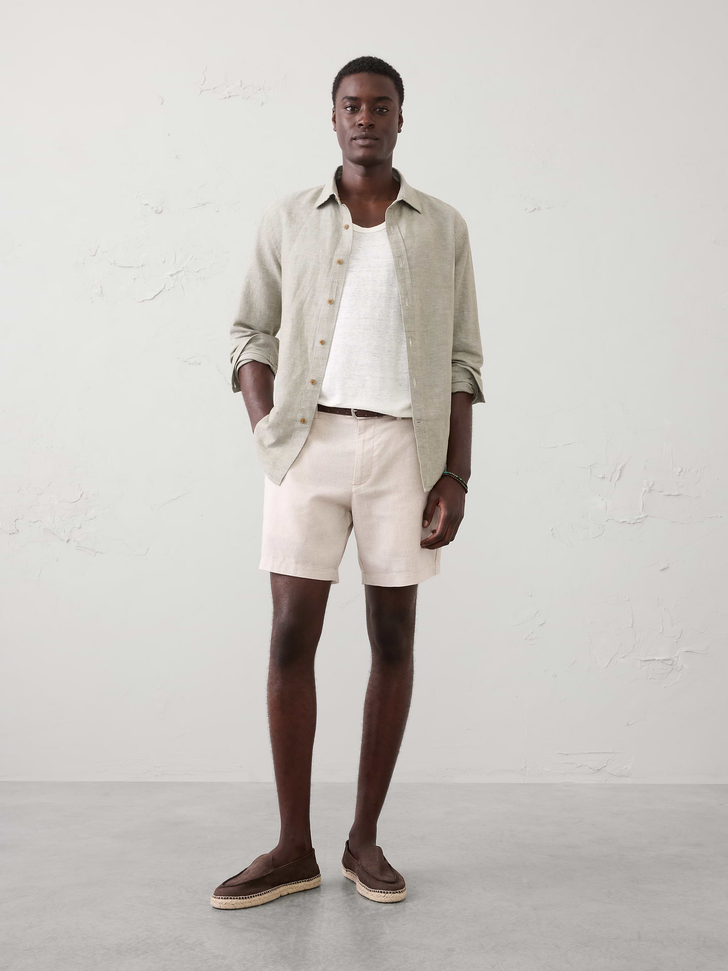 Image number 3 showing, Linen-Blend Tank