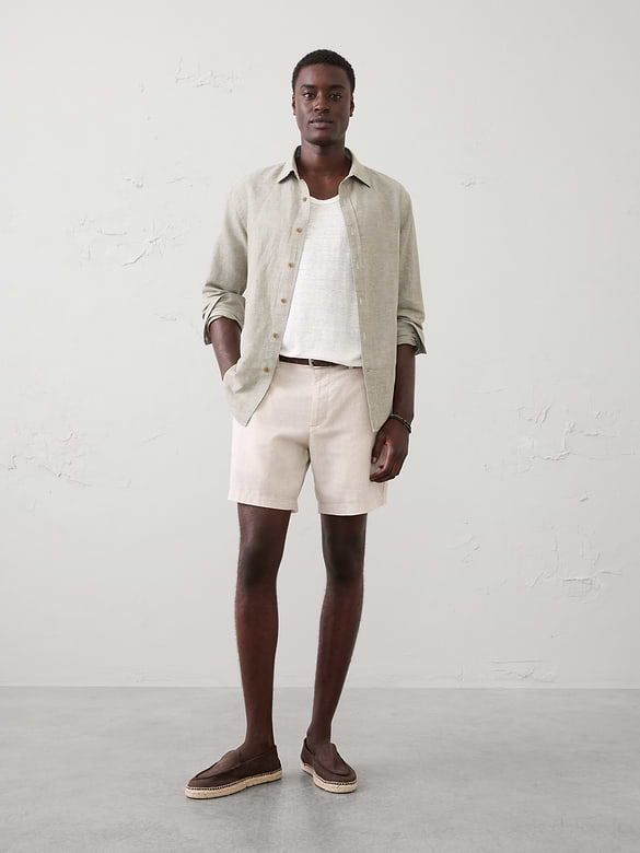 Linen-Blend Tank