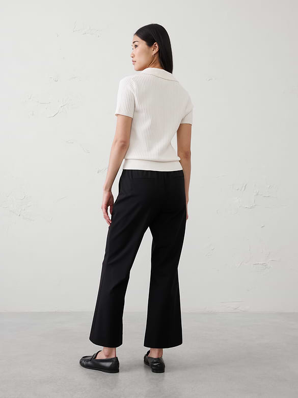 Hayden Sculpted Bootcut High-Rise Stretch Cropped Pant