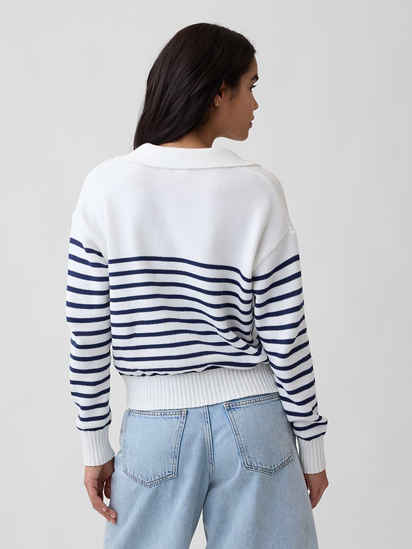 Relaxed Collared Sweater