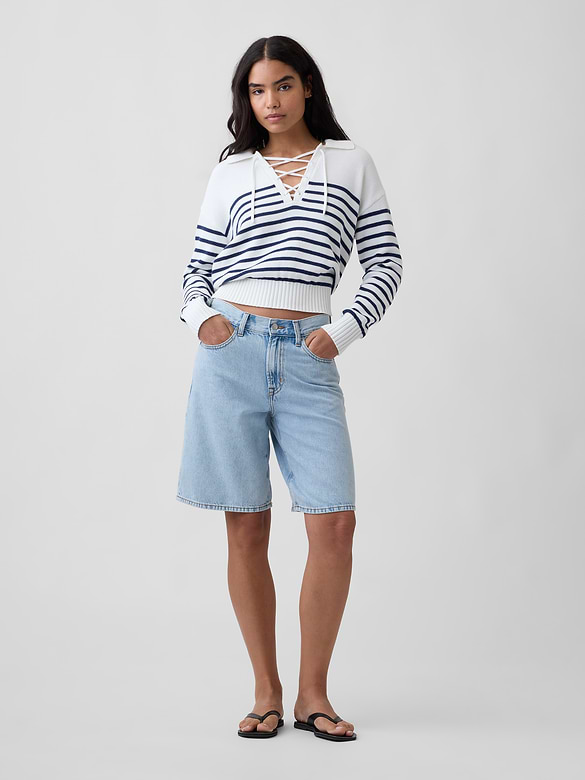 Relaxed Collared Sweater