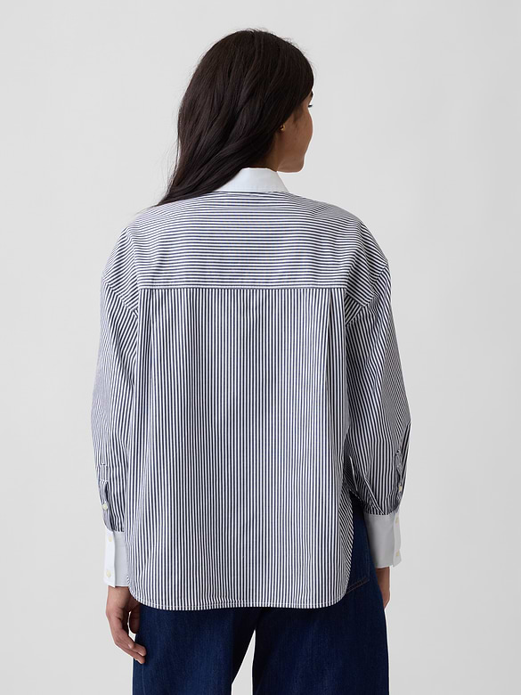 Oversized Shirt in Poplin