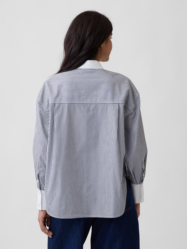 Image number 2 showing, Oversized Shirt in Poplin