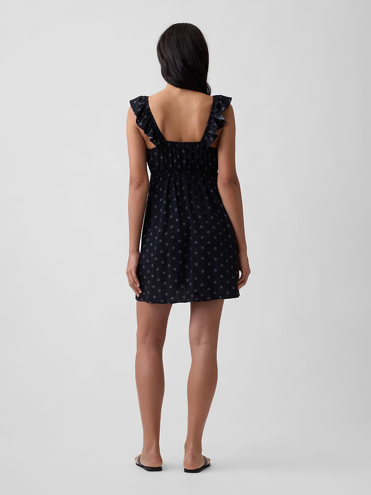 Image number 2 showing, Ruffle V-Neck Mini Dress
