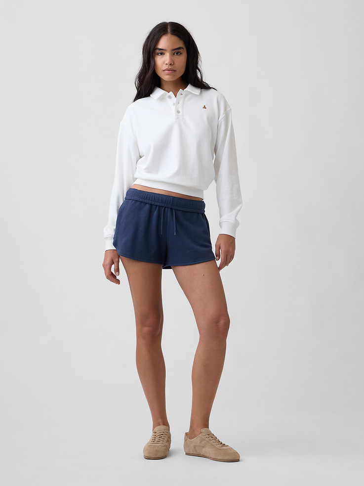 Image number 3 showing, Relaxed Cropped Polo Sweatshirt