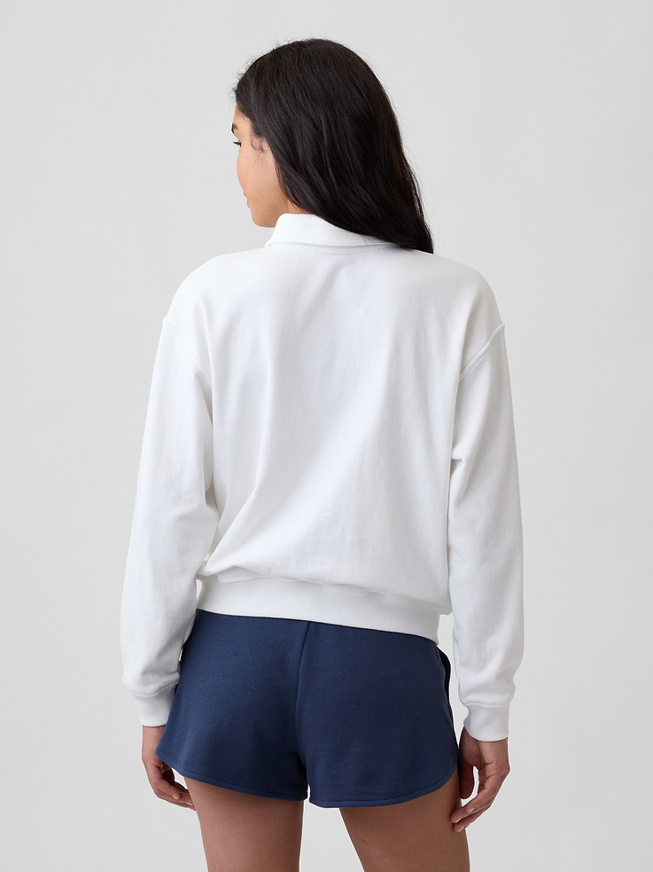 Image number 2 showing, Relaxed Cropped Polo Sweatshirt