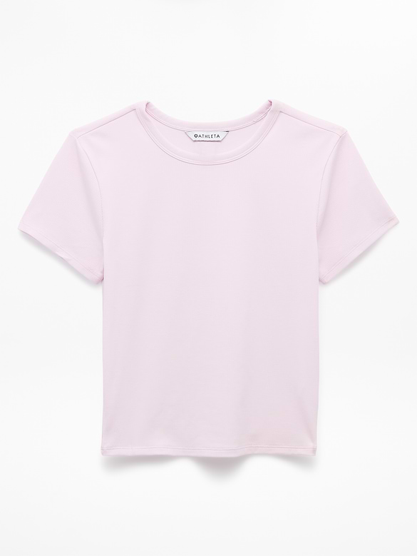 Signature Rib Crop Tee