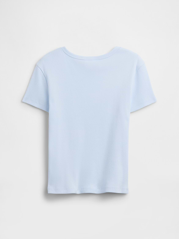 Kids Ribbed Crewneck T-Shirt