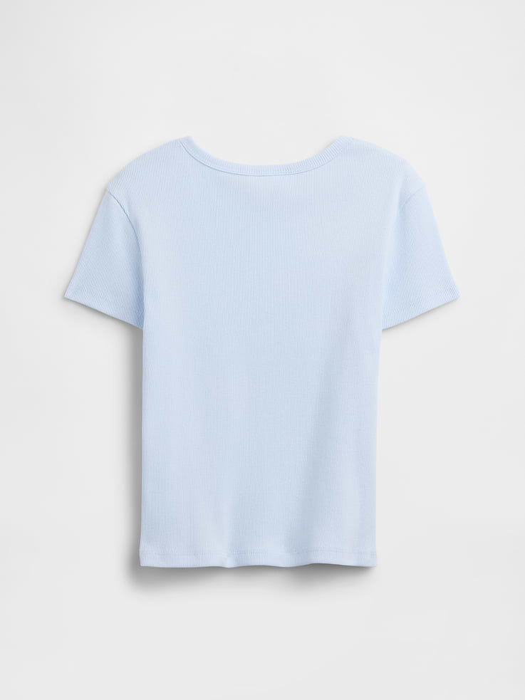 Image number 2 showing, Kids Ribbed Crewneck T-Shirt