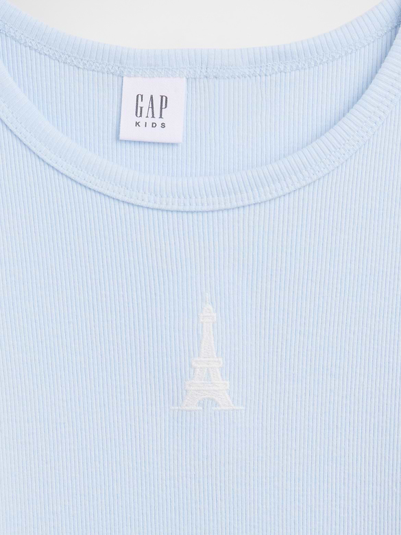 Kids Ribbed Crewneck T-Shirt