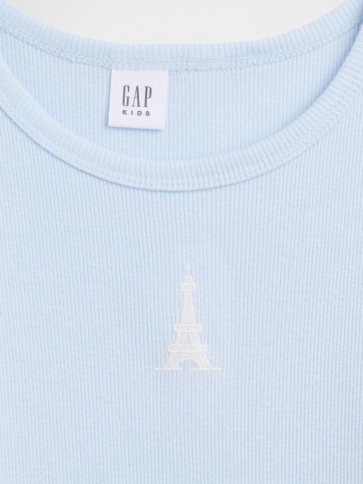 Image number 3 showing, Kids Ribbed Crewneck T-Shirt