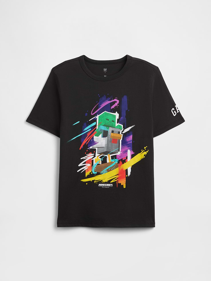 Image number 1 showing, GapKids Minecraft Graphic T-Shirt