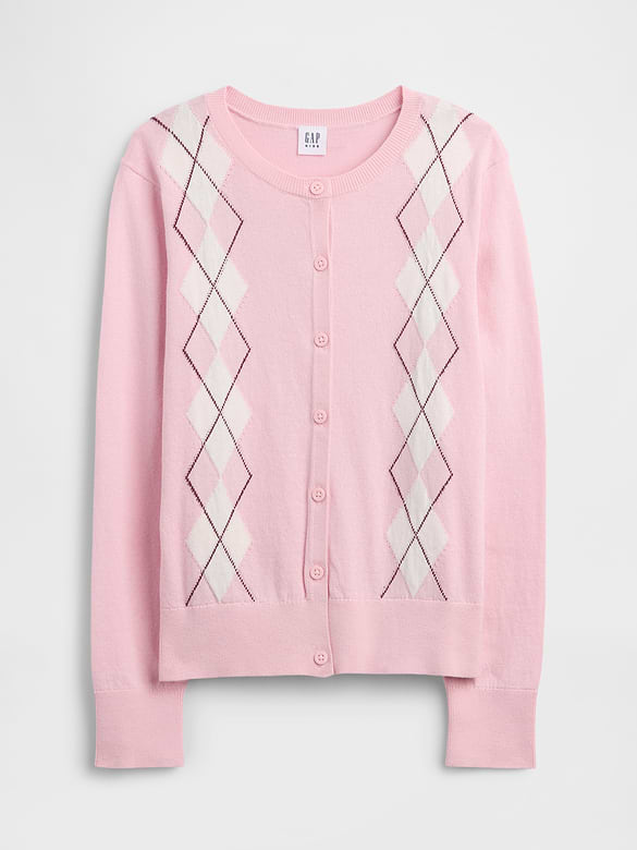 Kids Argyle Cardigan