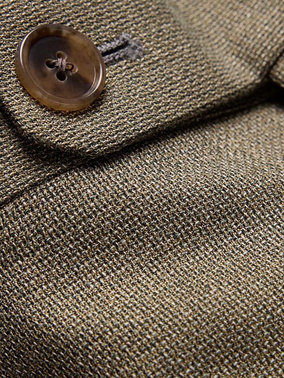Pantalon de complet raffiné de coupe étroite en laine italienne respirante