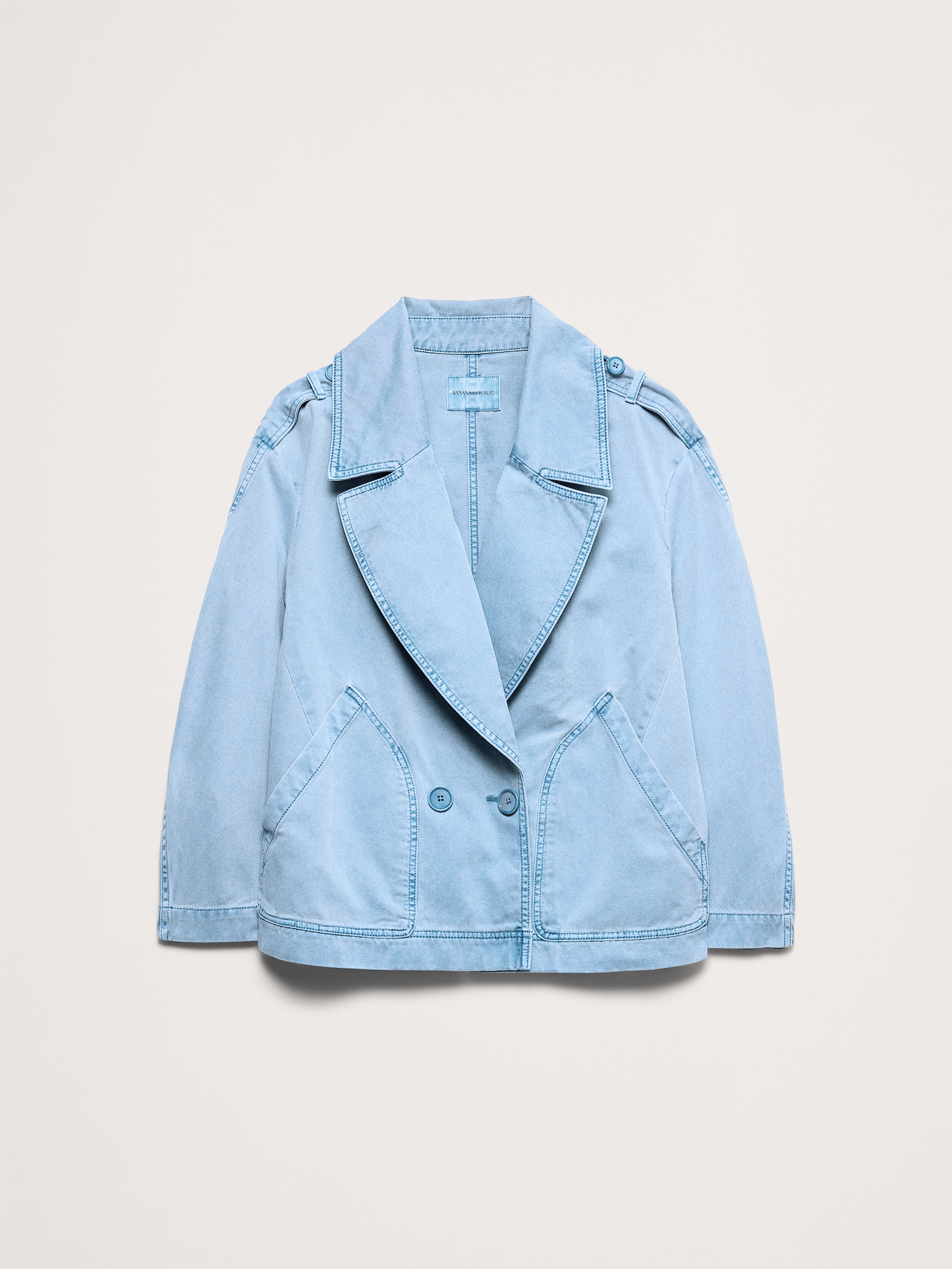 Image number 5 showing, Cotton Twill Peacoat