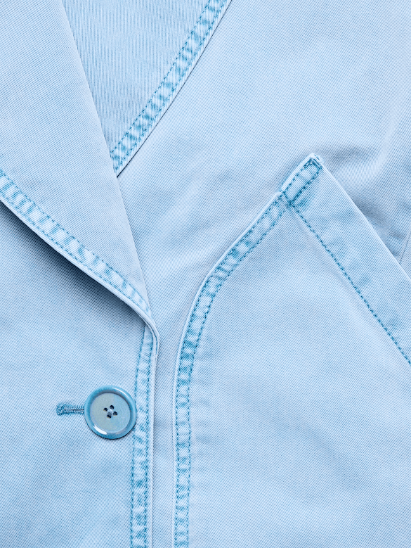 Cotton Twill Peacoat