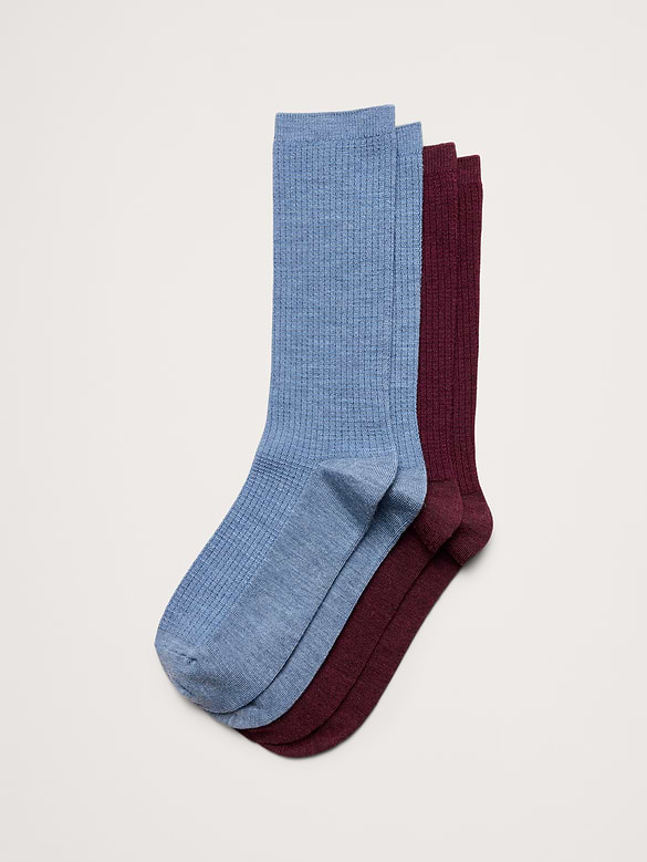 Breathe Merino-Blend Socks 2-Pack