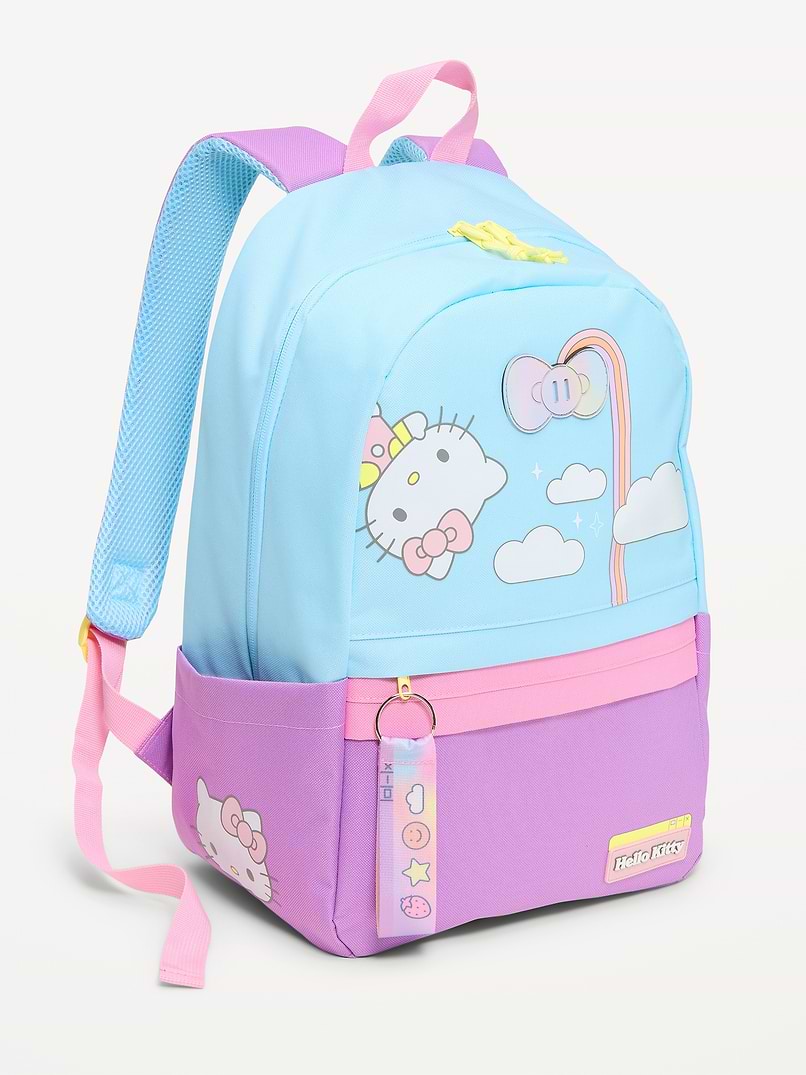 hello kitty backpack pink Fast Forward Sanrio for Women | PU Leather Mini Backpack Purse Woman Purse | Bag Cute Bookbag with Keychain Zipper designed for your girl who adores everyones favorite character Hello Kitty Canvas Backpack for