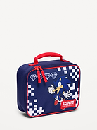 Image 1 of 2, two-way zip-top closure, canvas handle, interior has foam insulated PEVA lining, © SEGA., Product #896076