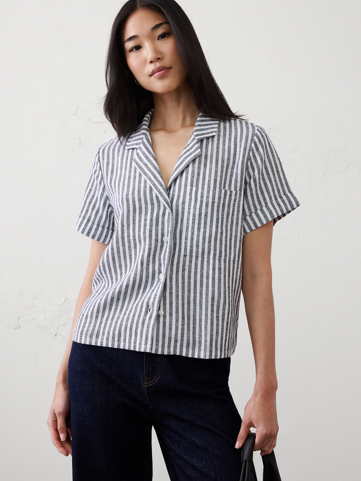 Image number 6 showing, Linen-Blend Shirt
