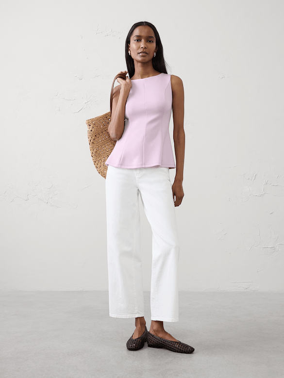 Soft Touch Peplum-Hem Top