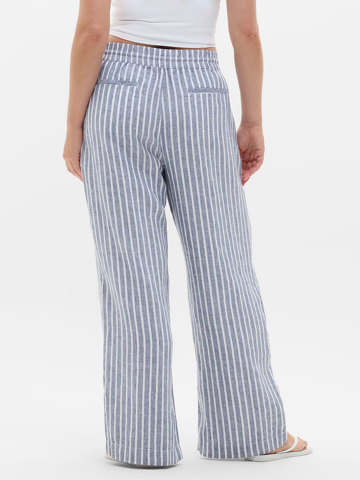 Image number 3 showing, Retreat Linen High Rise Wide Leg Pant