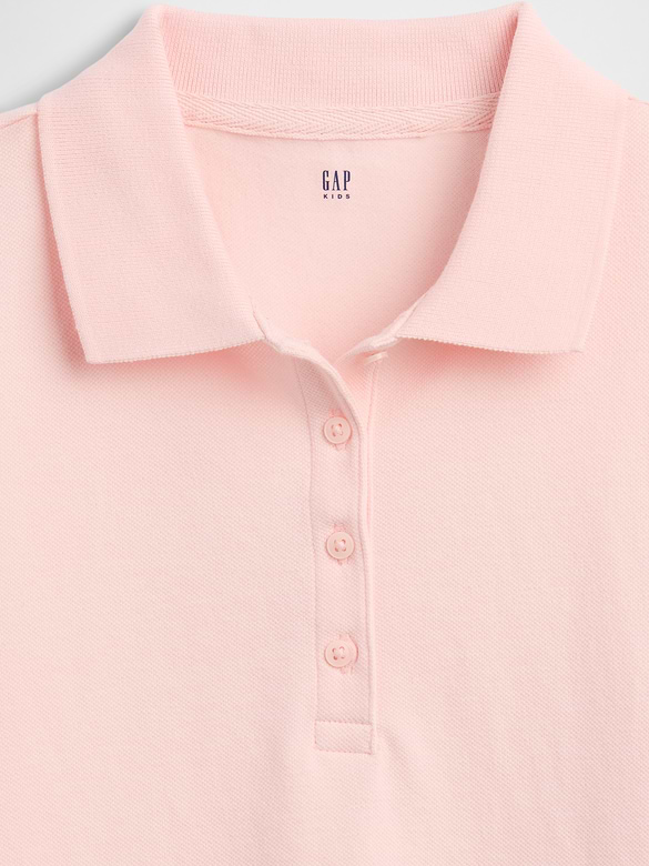 Kids Uniform Stretch Pique Polo Shirt